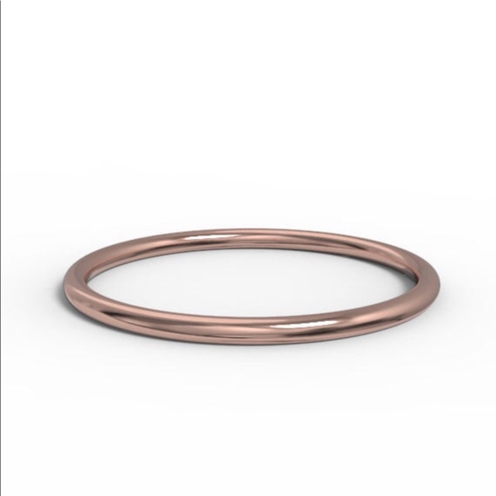 Minimalist Dainty Stackable Rose Gold Band Ring